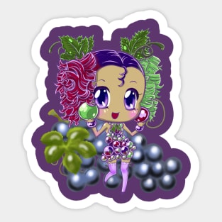 Grape chibi Sticker